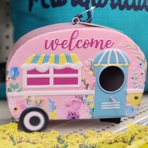 Metal Birdhouse Campers, Ladybug, Sunflower, Bee